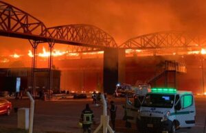 Gran incendio en el Autódromo Internacional de Las Termas de Río Hondo