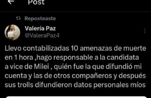 AMENAZAS DE MUERTE